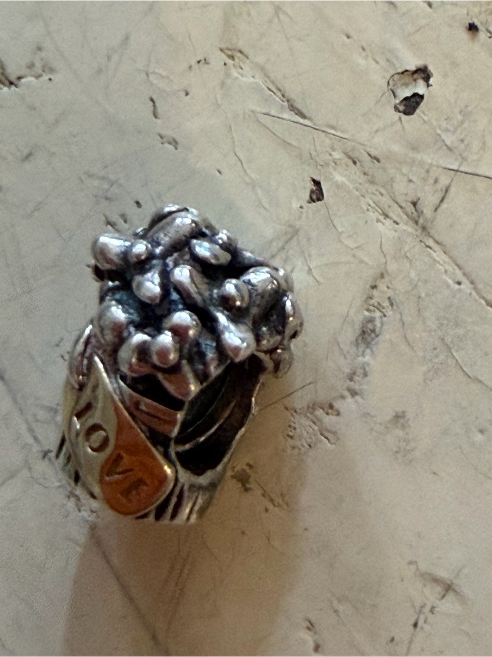 Pandora retired Love Bouquet 925 14kt charm